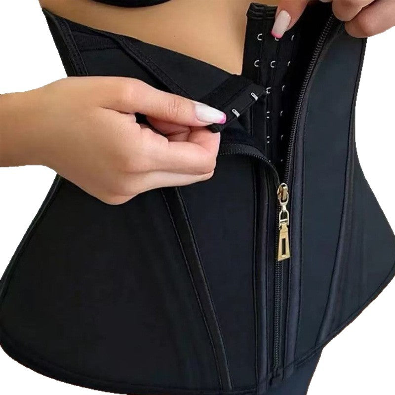 Temu xiyin  hot double-layer latex tight waistband abdominal belt sports shaping sweat fitness waistband