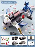 Big airplane children's toy track boy baby puzzle deformation car model birthday 6 gifts 2 three 3 years old 4