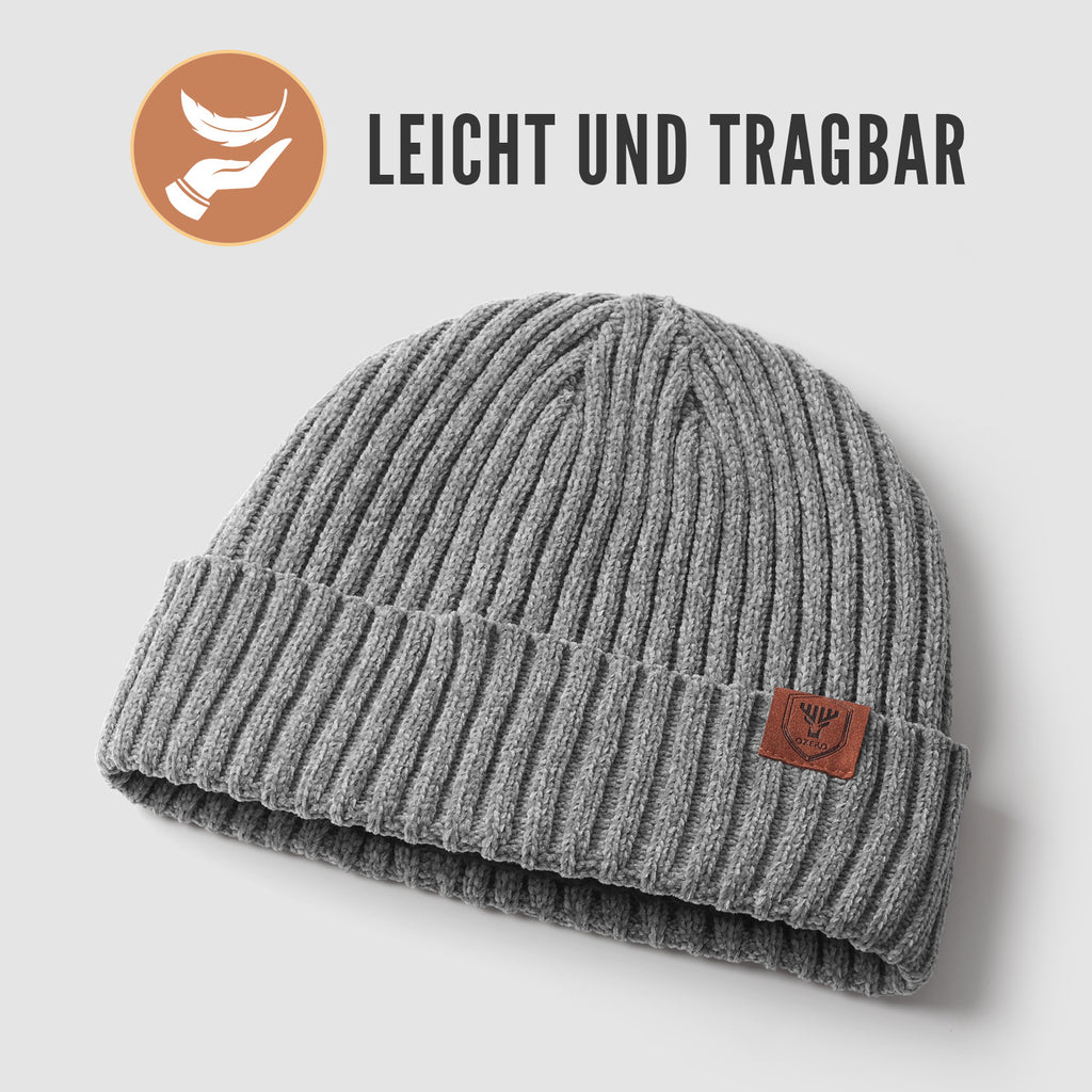 Cross-border knitted wool hats for men and women, thickened warm camping in winter, hiking tourism, cold-proof ear protectors, pullover hats