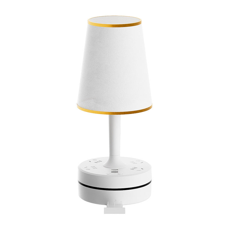 Retro table lamp socket bedroom bedside night light - multi-color ambient lighting, eye-care design for baby feeding, voice control