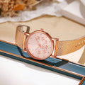 Liu's new cross-border butterfly women's casual watch, fashion tape wristwatch, ladies' quartz watch, trendy mesh strap watch