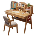 Solid wood desk - modern minimalist multifunctional computer desk for living room, bedroom, student study, small apartment office