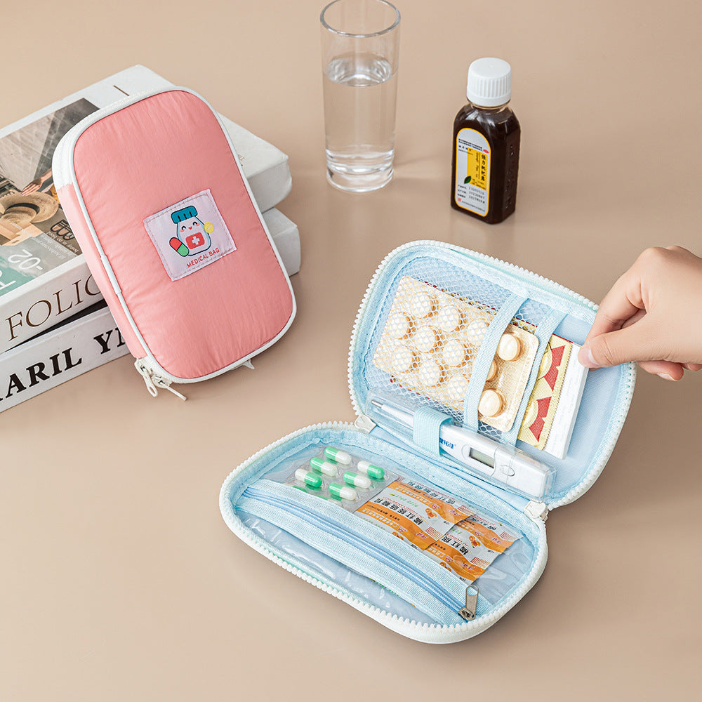 Nylon Medical Bag Soft Portable Drug Storage Bag Travel Portable First Aid Bag Multifunctional Hand Emergency Bag