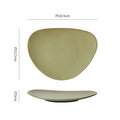 Creative stylish triangle stoneware dinner plate western food steak plate pasta plate cooking plate home practical large dish plate