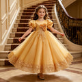 Wholesale girls' formal dresses - long flower girl dresses for weddings - new cross-border children's princess dresses - big kids' clothing - in stock