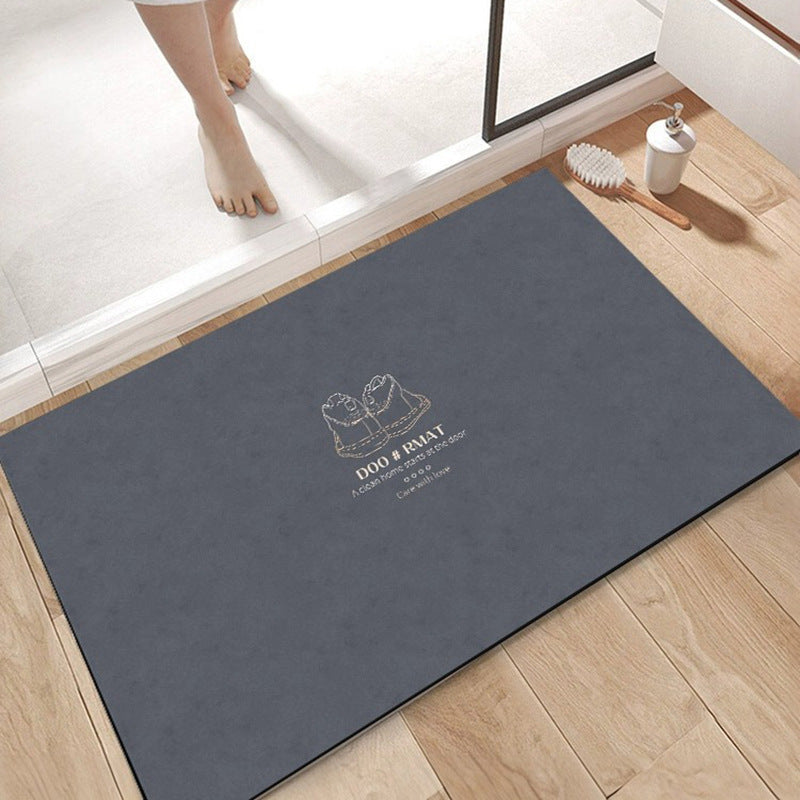 Bathroom floor mat, strong water-absorbent door, non-slip bathroom diatom mud mat, bathroom quick-drying foot mat, toilet carpet