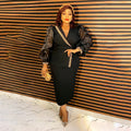 African cross-border e-commerce ol commute organza dress european and american  women's two-piece set pencil skirt