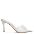 2026 summer transparent pvc stiletto heel slippers women's european and american style pointed toe open toe sandals women's shoes leg-lengthening