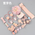 Cute 18-piece hair clip set - hair accessories gift for little princesses, baby hair clips, children's headwear, pink korean style