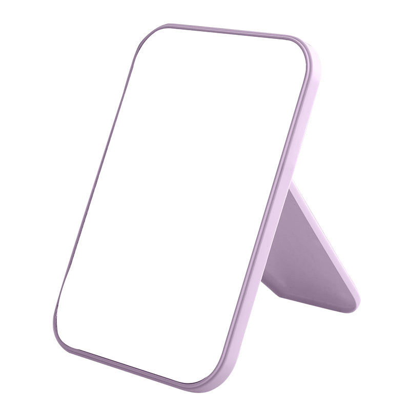 High-definition makeup mirror - desktop plastic vanity mirror - princess style beauty mirror with storage - stackable square design - ideal for home and travel