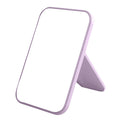 High-definition makeup mirror - desktop plastic vanity mirror - princess style beauty mirror with storage - stackable square design - ideal for home and travel