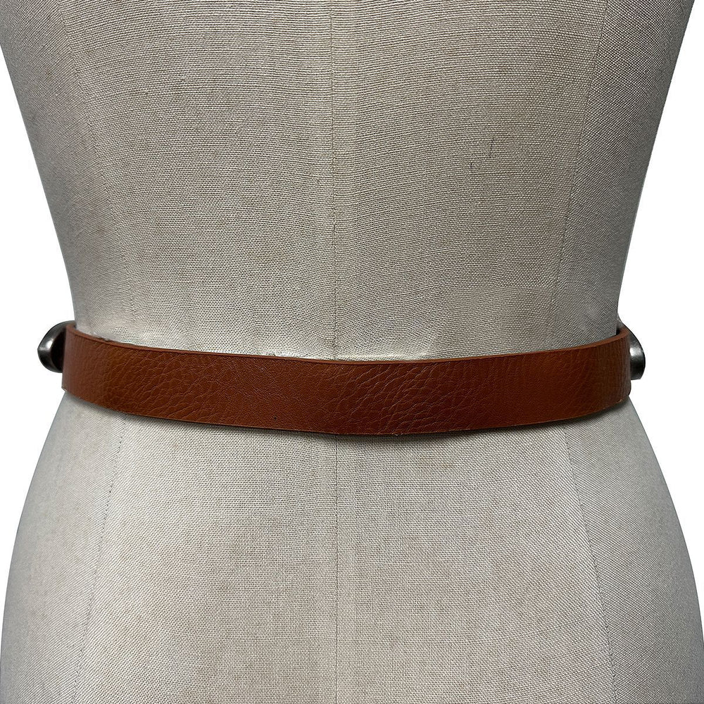 60061#   fashion retro carved double-ended buckle belt - european and american style versatile women's waist belt