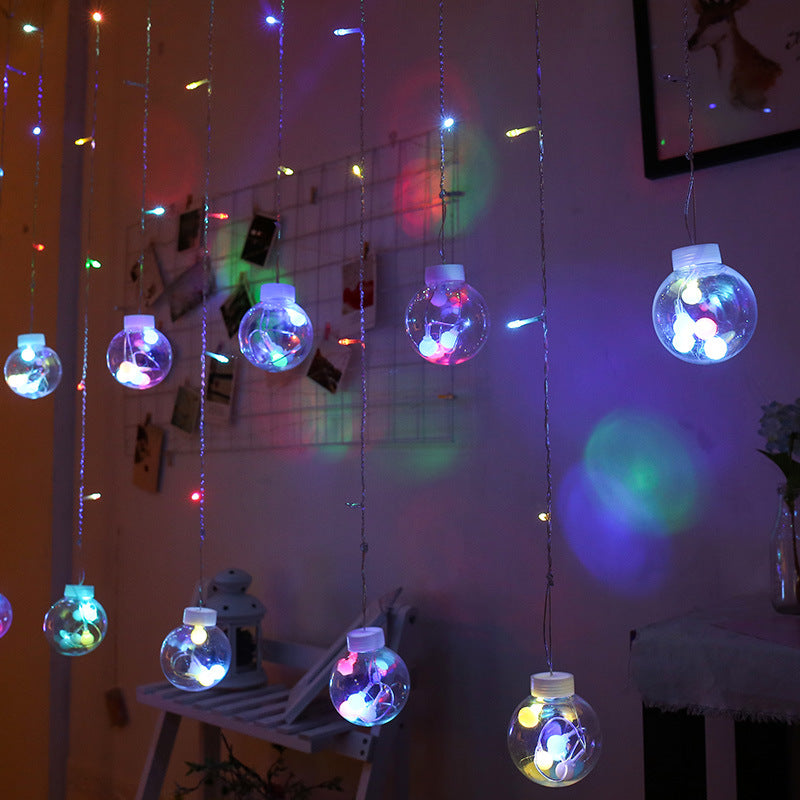 12 Hanging wishing ball wishing ball lights led curtains star light scene outdoor decoration flash string atmosphere hanging lights