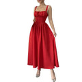 code new arrival  women's original elegance suspender dress neckline decoration tie back