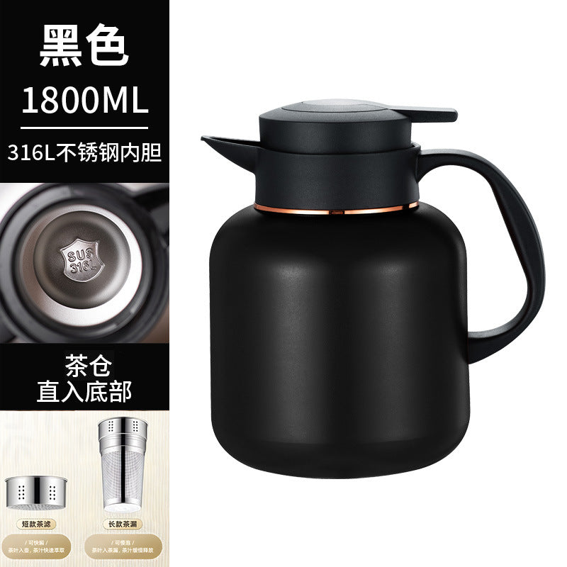 Commercial electric kettle 316l stainless steel tea infuser kettle, new home model with digital display, insulated kettle, vacuum tea brewer