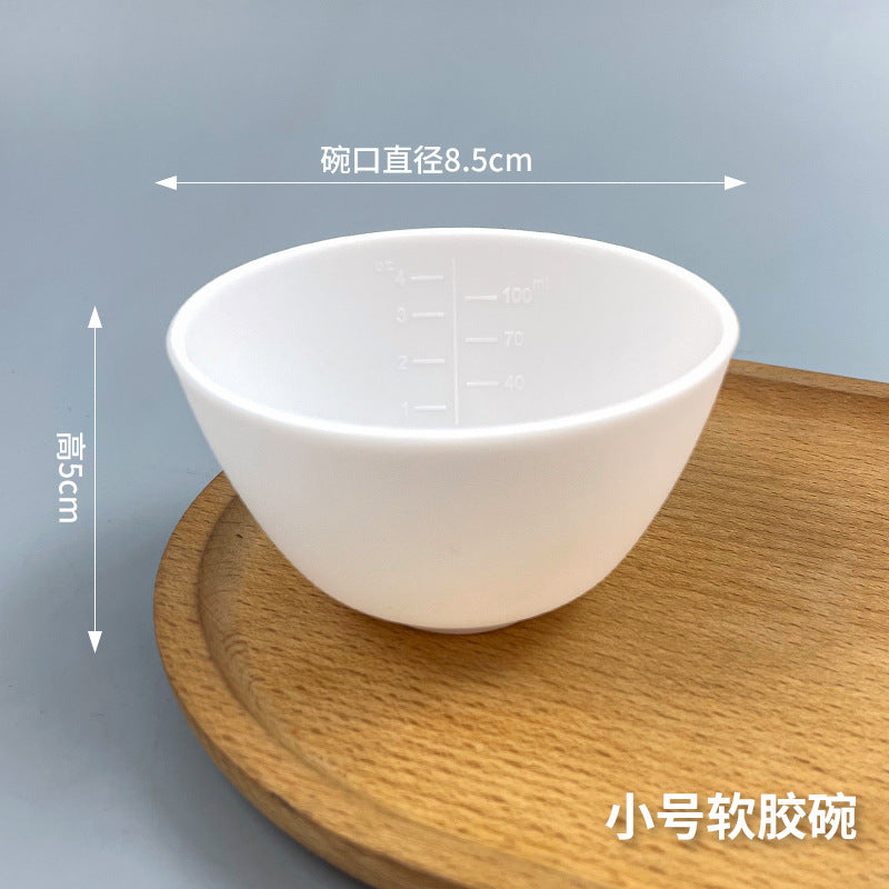 Tpr soft rubber imitation silicone mask bowl - soft bowl for beauty & hairdressing - flexible small bowl for makeup, spa, and mask application - direct from the manufacturer