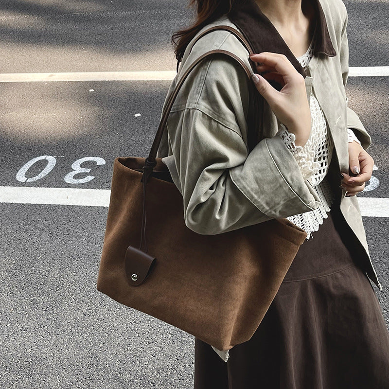 retro underarm bag women's new bag classy sense easiest for match shoulder bag casual large capacity mother-in-law tote bag