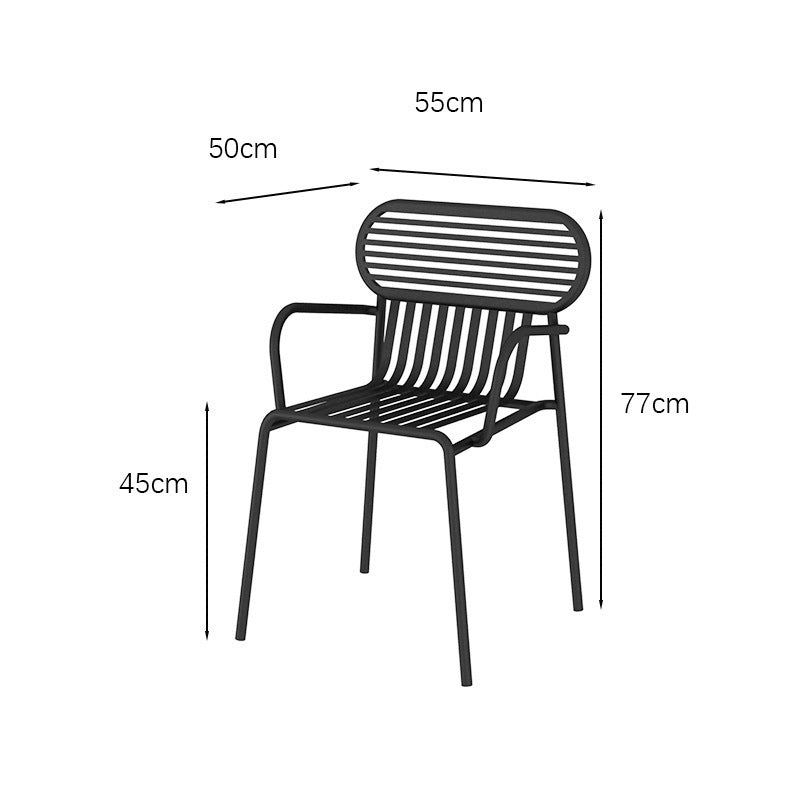 Simple wrought iron open-air table and chair combination balcony courtyard outdoor garden coffee shop milk tea shop outside leisure tables and chairs