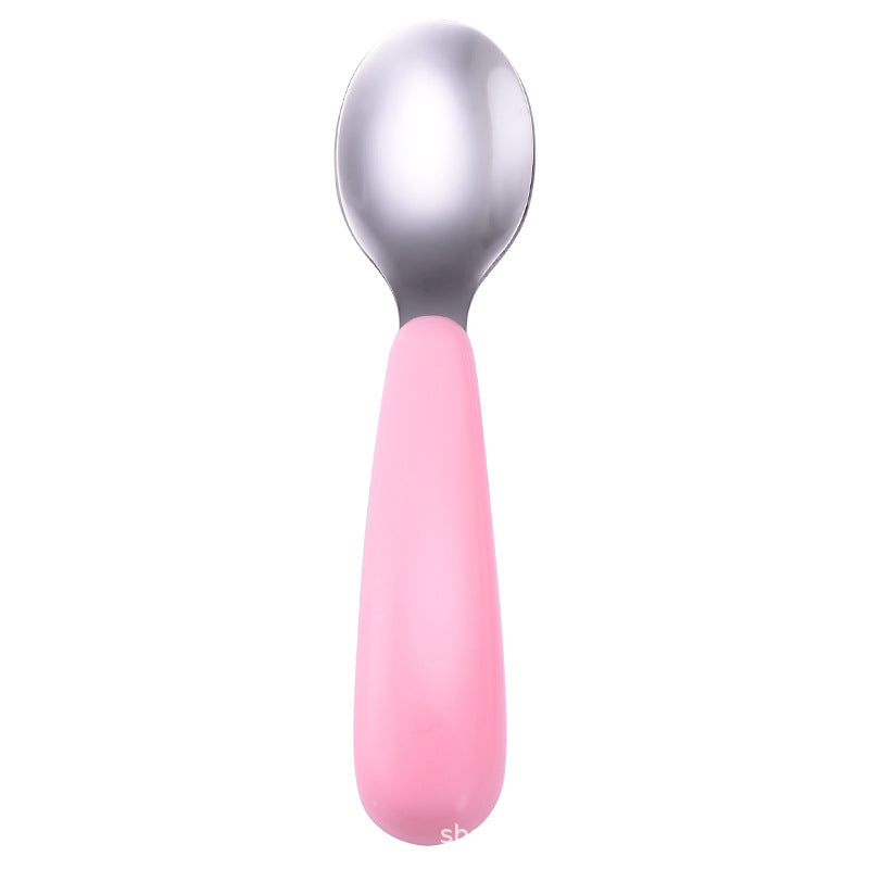 Cartoon 304 stainless steel children's tableware spoon fork box three-piece set baby tableware mother and baby gifts fork and spoon