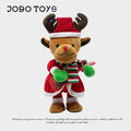 Christmas electric dancing doll light up singing talking reindeer christmas tree plush toy - top choice for christmas gifts