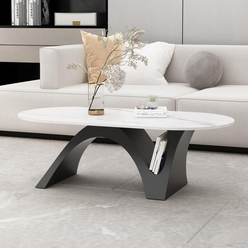 New arrival living room coffee table normcoreaccessible luxury slate shaped sofa tea table small apartment creative coffee table
