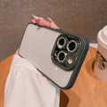 Suitable for iphone16pro electroplated glitter lens film mobile phone case wholesale apple 15 transparent acrylic protection