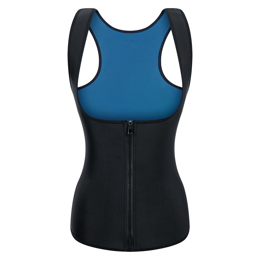 Hot shaper european and american sweat-inducing women's tight-fitting tummy control tank top workout shapewear body shaper fitness corset