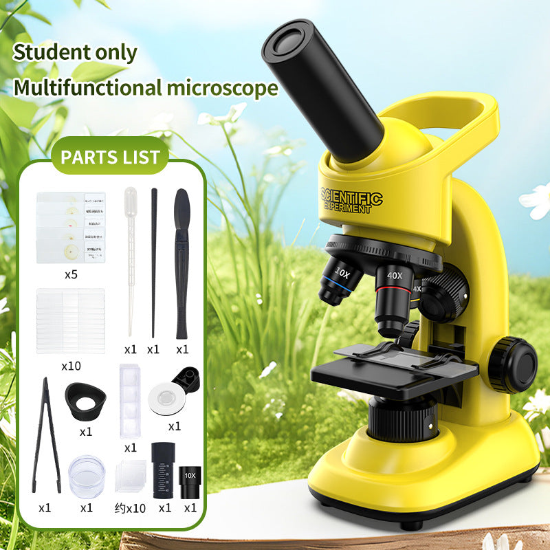 children's microscope biological science experiment kit - educational stem toy wholesale for primary and secondary school students
