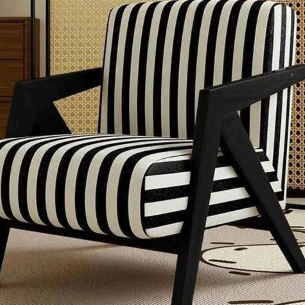 Richard single sofa chair french medieval living room balcony casual chair solid wood designer lazy