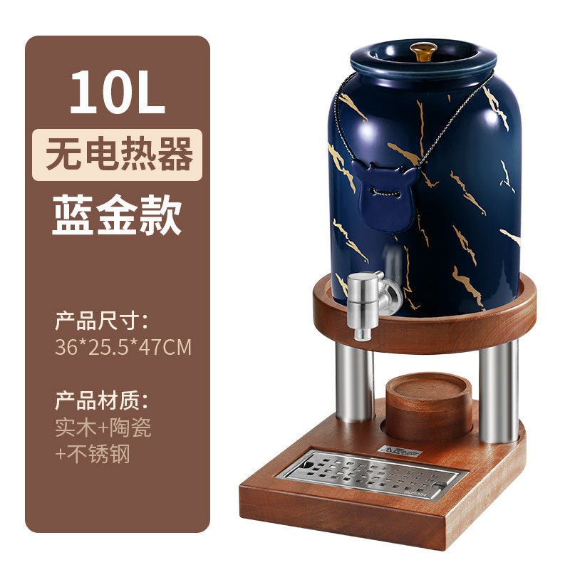 Milk tripod, hotel restaurant Ceramic milk tripod Shabili base Heating stainless steel hot and cold tripod, juice tripod