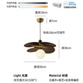 French medieval chinese ancient style rattan lamp restaurant japanese retro dining table chandelier bedroom master bedroom study balcony