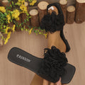 export floral flat slides women's new style outdoor casual lightweight beach sandals