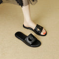 pig nose outdoor wear cut outflats slippers women's summer plaid sandals half slippers new arrival