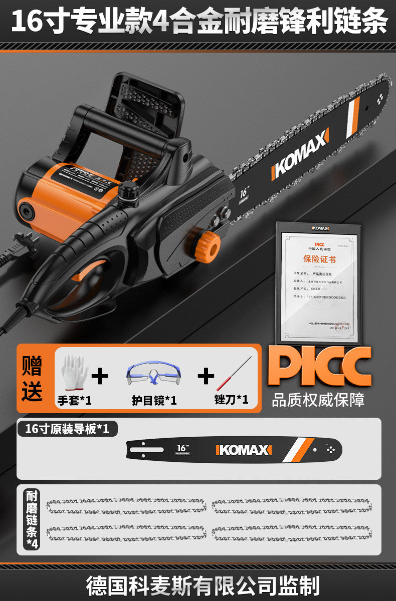 For homesmall high-power handheld plug-in electric chain saw outdoor high-efficiency tree cutting saw special handy gadget