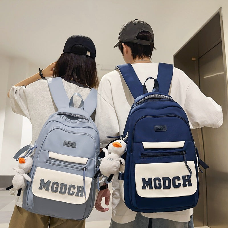 2024 new backpack for students, high school students, large capacity Japanese Huajirong schoolbag, trendy fashion backpack, double shoulder