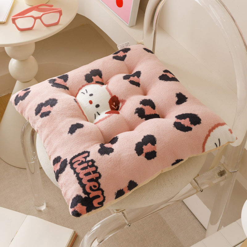 All-season square chair cushion - home, classroom, student stool pad - non-slip base - kids' floor mat