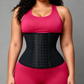 [six-breasted buckle] fashion corset belt, tight abdomen shaping, latex body shaping, waist tightening, sweat-inducing sports belt