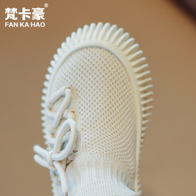$6 a pair, factory direct deal! new spring/autumn fashion casual kids' sneakers, boys' yeezy-style shoes, for older kids and teens