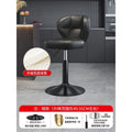 Black oil wax leather [disc 40cm] thickened 7cm latex cushion