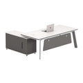 Customizable executive desk set - manager, ceo, chairman office - boss, finance director desk and chair combination - minimalist office, executive desk