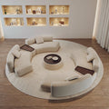 Italian normcore designer creative large flat floor rest area living room hotel beauty salon fabric sofa negotiation combination