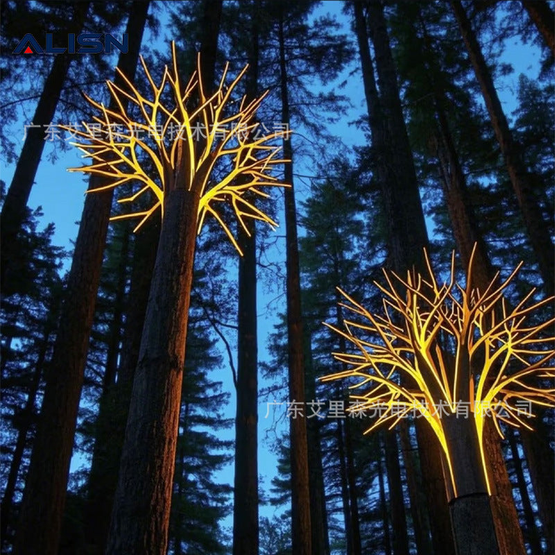 Factory direct sales outdoor waterproof landscape sketch lights decorative hanging tree lights cultural tourism lights Internet celebrity lighting devices wholesale