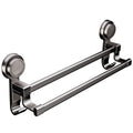 Suction cup towel bar bathroom punch-free toilet bathroom wall-mounted space aluminum bath towel rack towel rack