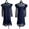 D162   new cross-border women's fashion hollow-out long sleeve cover-up camisole dress two-piece set, european and american style dress