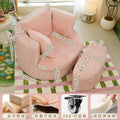 Cream style lazy sofa corduroy swivel chair living room for homeaccessible luxury pink casual chair single sofa chair