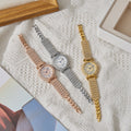 Live broadcast douyin popular full diamond women's watch women's watch quartz watch bracelet watch women's one piece dropshipping source