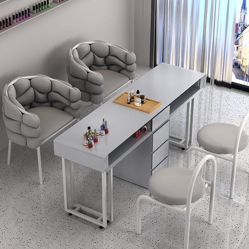 Cream style manicure table and chair set Japanese single double manicure light luxury Internet celebrities ins manicure shop manicure table