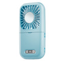 Hanging neck handheld fan foldable portable usb charging fan desktop stand outdoor makeup mirror small fan wholesale