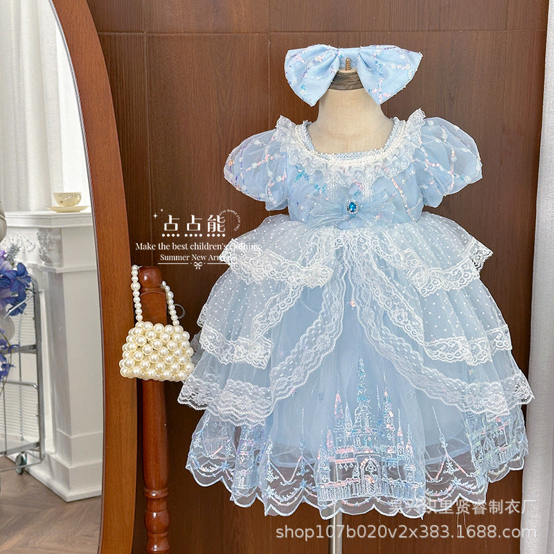 new girls' haute couture lolita princess dress - summer collection, children's dress, birthday party gown