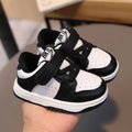 Kids' athletic shoes - boys' and girls' sneakers -  spring/autumn korean style panda white boys' baby shoes - single shoes - first walking shoes